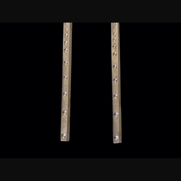 Alex Woo Elements Retired 925 Sterling Drop Dangle Bar 2.37" Bar Earrings - Picture 7 of 8